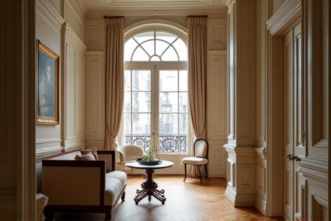 Elegant interior of a private Parisian home.